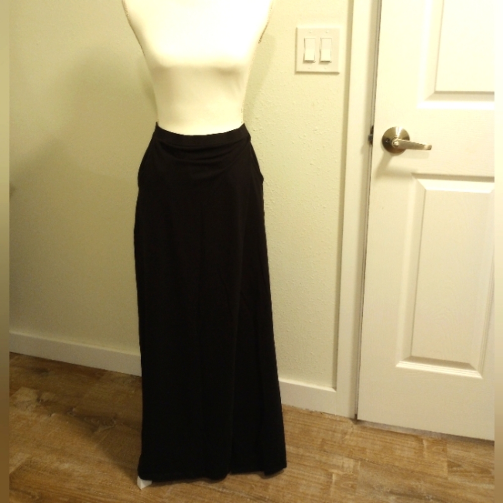 Elegantees Black Maxi Skirt, Sz S